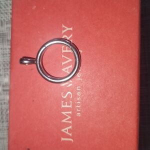 James Avery Silver Mauritius Circlet Changeable Charm Holder Pendant. (IGC)